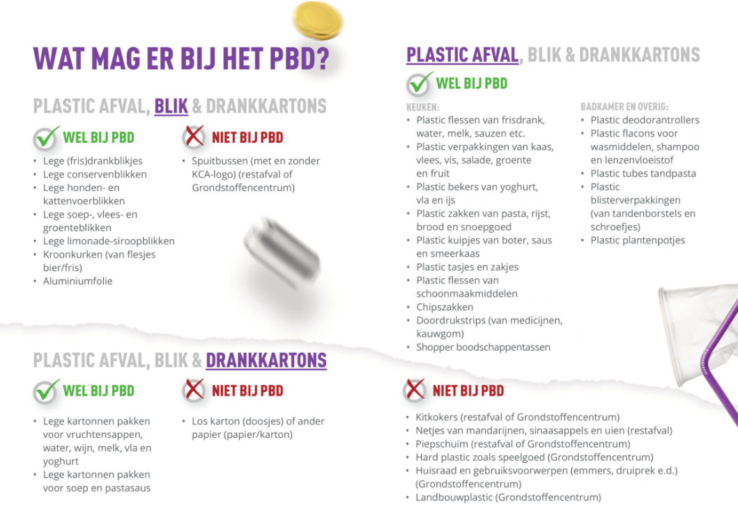 bezig Rechtdoor complicaties Plastic, blik en drankkartons (PBD) - Roosendaal aan de bak
